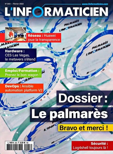 L’Informaticien – Fevrier 2022 Cover
