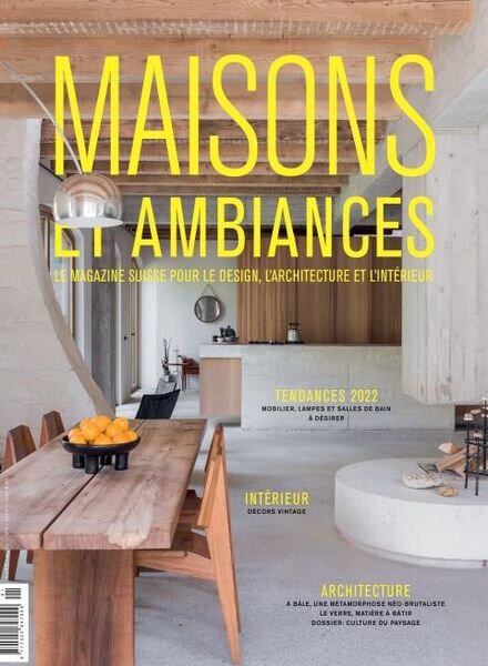 Maisons et Ambiances – mars 2022 Cover