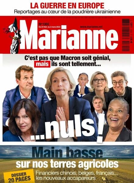 Marianne – 24 Fevrier 2022 Cover