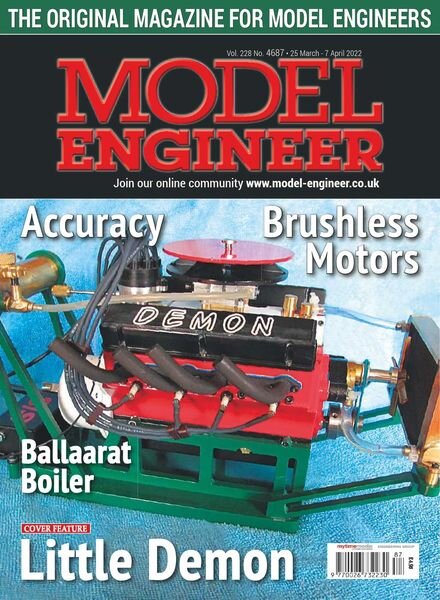 Model Engineer – Issu 4687 – 25 March 2022 Cover