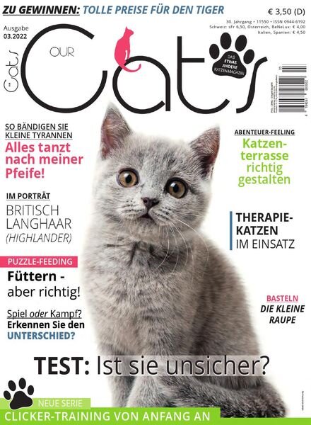 Our Cats – Marz 2022 Cover