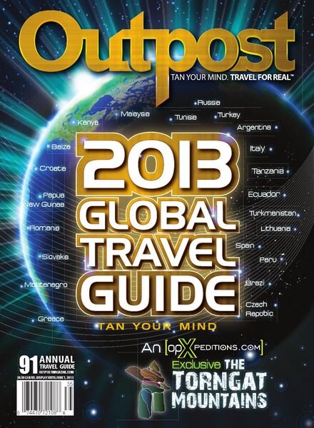 Outpost – Issue 91 – Annual Global Travel Guide 2013 Cover