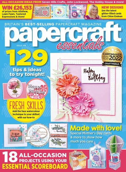 Papercraft Essentials – Issue 209 – February 2022 Cover