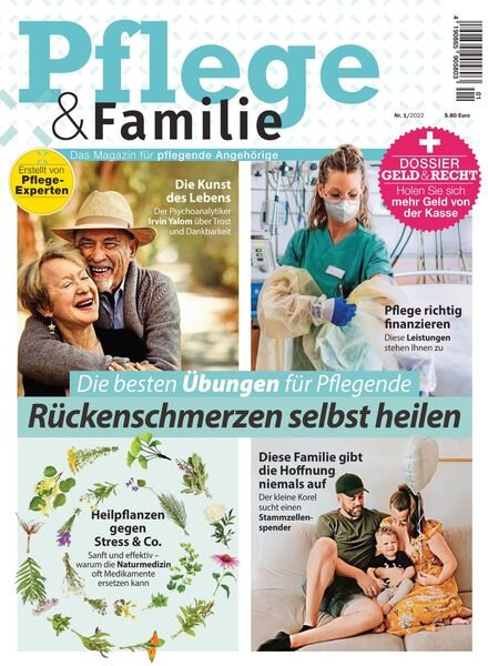 Pflege und Familie – Marz 2022 Cover