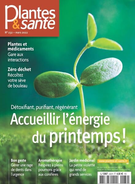 Plantes & Sante – Mars 2022 Cover