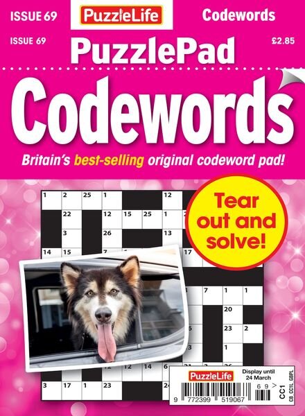 PuzzleLife PuzzlePad Codewords – 24 February 2022 Cover