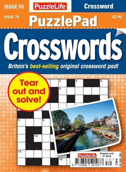 PuzzleLife PuzzlePad Crosswords – 24 March 2022 Cover