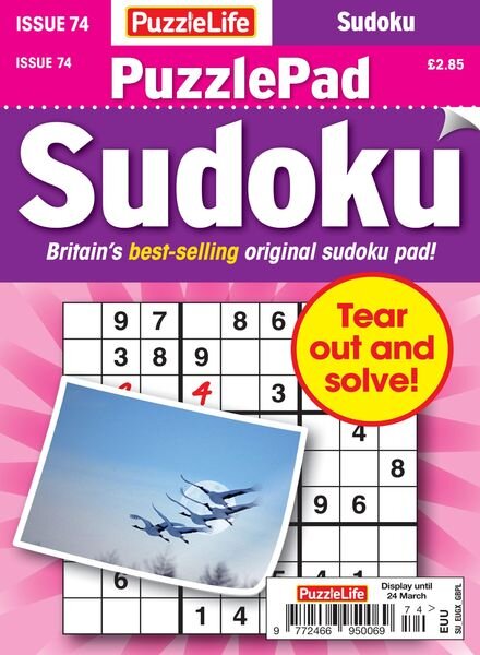 PuzzleLife PuzzlePad Sudoku – 24 February 2022 Cover