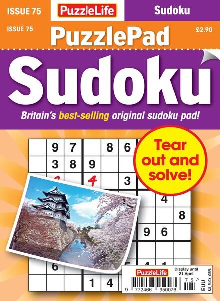PuzzleLife PuzzlePad Sudoku – 24 March 2022 Cover