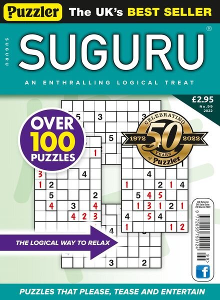 Puzzler Suguru – February 2022 Cover