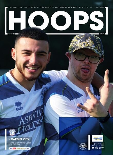 QPR Official Programmes – QPR v Cardiff City – 5 March 2022 Cover