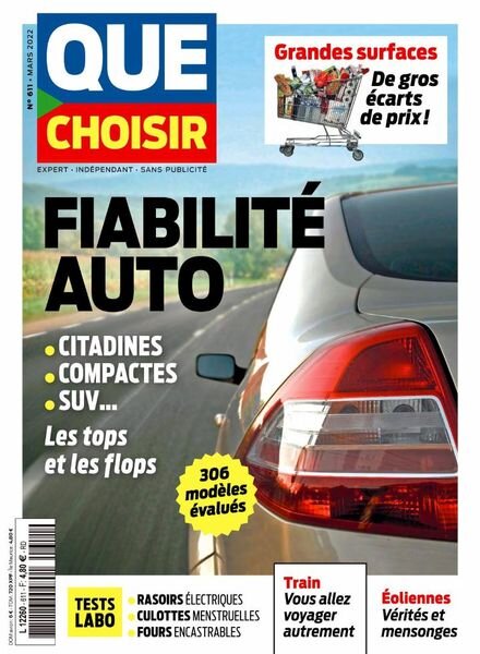 Que Choisir – Mars 2022 Cover