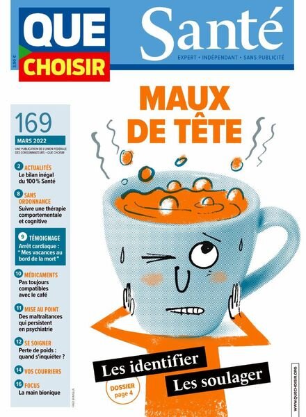 Que Choisir Sante – Mars 2022 Cover