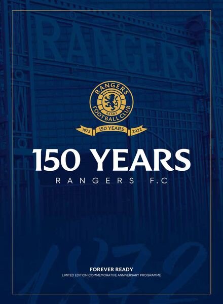 Rangers Football Club Matchday Programme – Rangers v Aberdeen – 5 March 2022 Cover