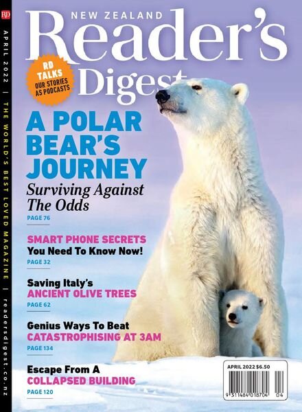 Reader’s Digest New Zealand – April 2022 Cover