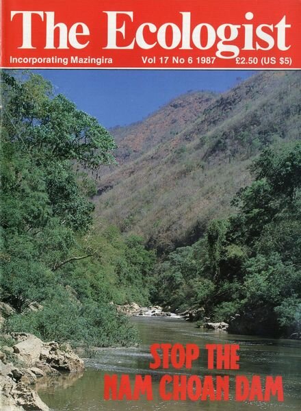 Resurgence & Ecologist – Ecologist Vol 17 N 6 – November-December 1987 Cover