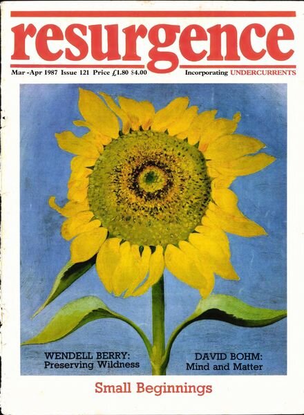 Resurgence & Ecologist – Resurgence 121 – March-April 1987 Cover