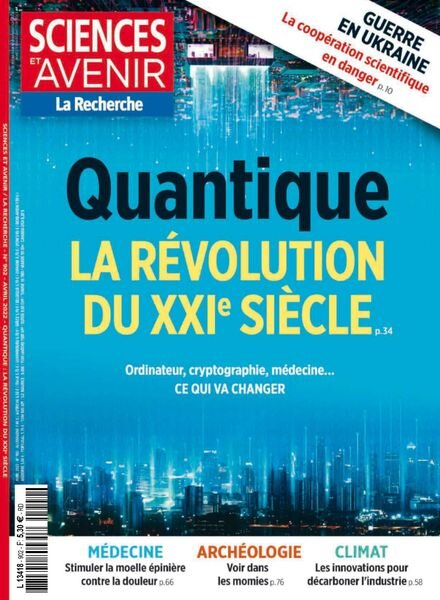Sciences et Avenir – Avril 2022 Cover