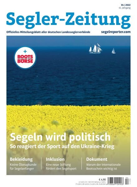 Segler-Zeitung – 23 Marz 2022 Cover