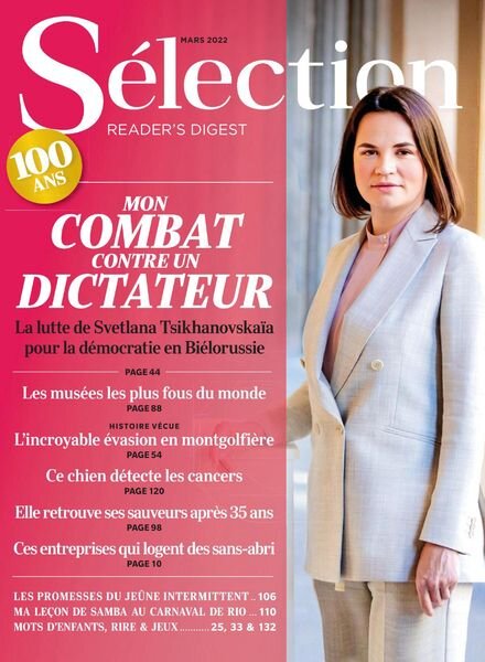 Selection Reader’s Digest France – Mars 2022 Cover