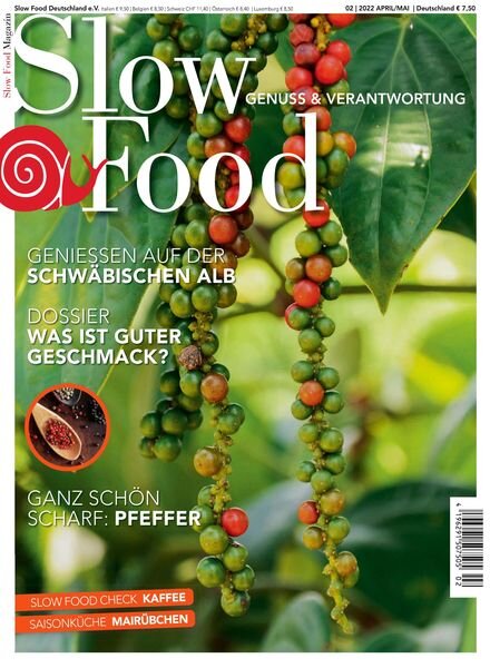 Slow Food Magazin – Marz 2022 Cover