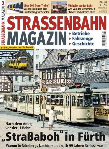 Strassenbahn Magazin – Marz 2022 Cover