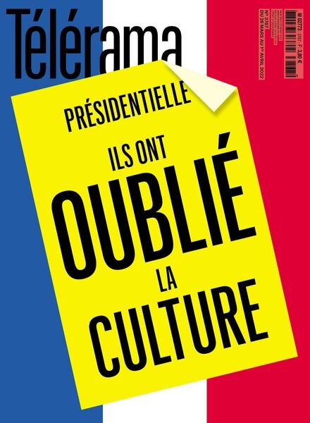 Telerama Magazine – 26 Mars 2022 Cover