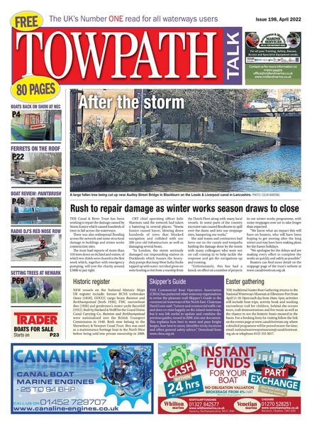Towpath Talk – April 2022 Cover