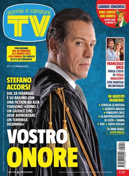 TV Sorrisi e Canzoni – 22 febbraio 2022 Cover