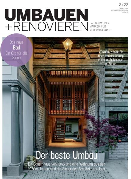 Umbauen + Renovieren – Februar 2022 Cover