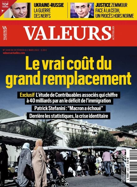 Valeurs Actuelles – 24 fevrier 2022 Cover