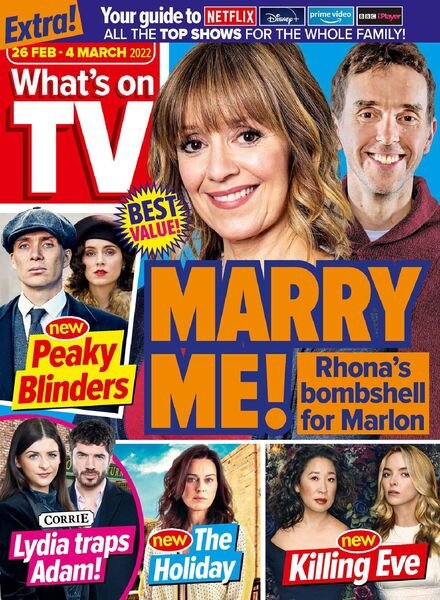 What’s on TV – 26 February 2022 Cover