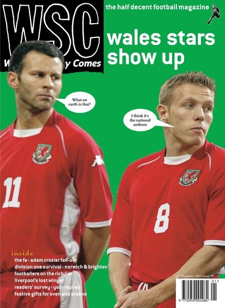 When Saturday Comes – January 2003 Cover