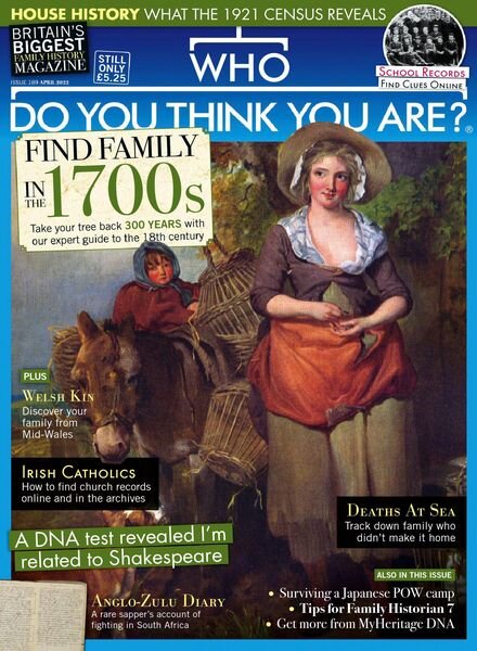Who Do You Think You Are – April 2022 Cover