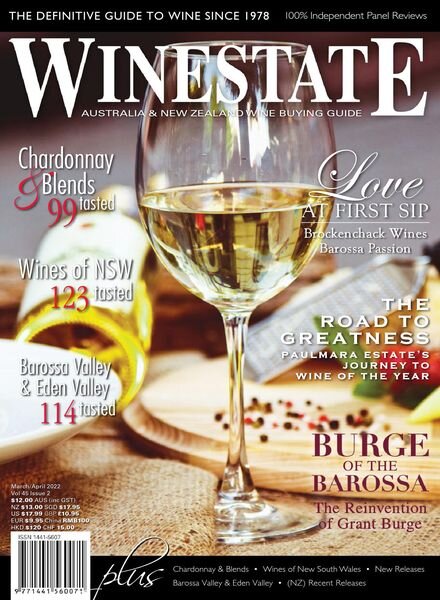 Winestate Magazine – March 2022 Cover