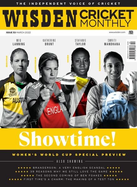 Wisden Cricket Monthly – Issue 53 – March 2022 Cover
