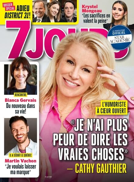 7 Jours – 22 avril 2022 Cover