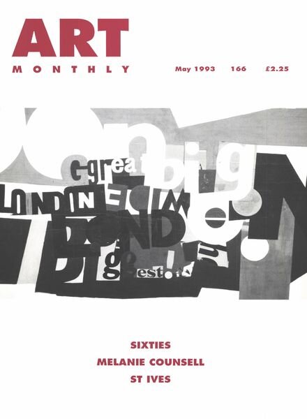 Art Monthly – May 1993 Cover