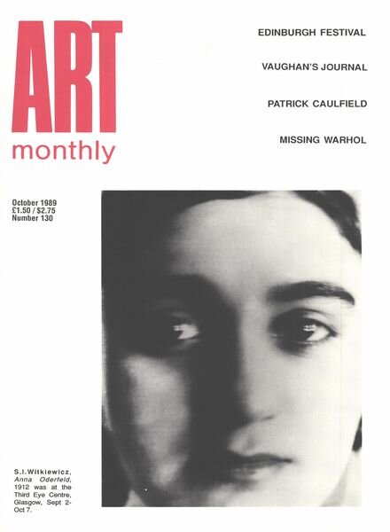 Art Monthly – October 1989 Cover