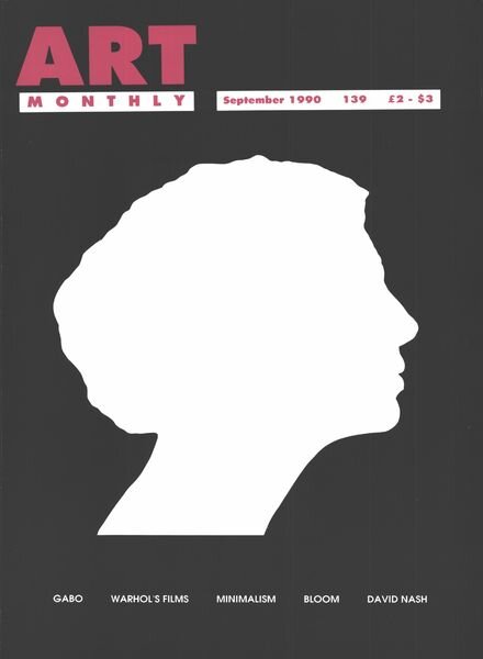 Art Monthly – September 1990 Cover