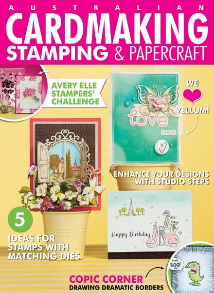 Australian Cardmaking Stamping & Papercraft – April 2022 Cover