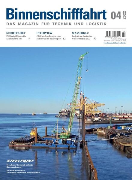 Binnenschifffahrt – April 2022 Cover