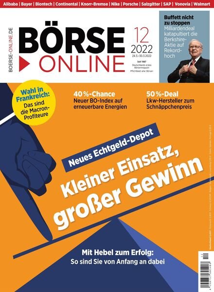 Borse Online – 24 Marz 2022 Cover