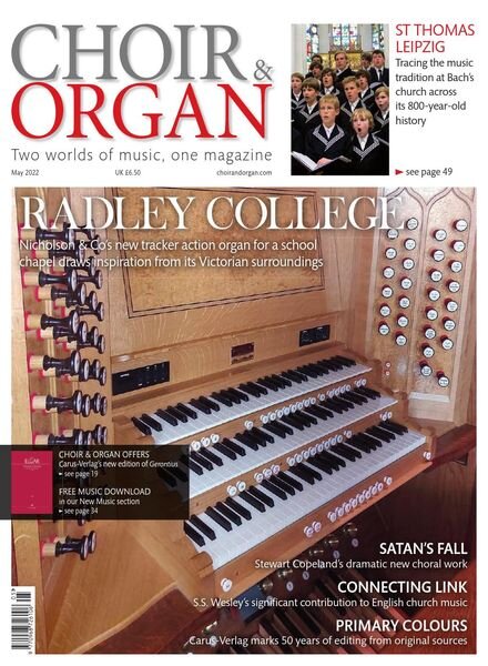 Choir & Organ – May 2022 Cover