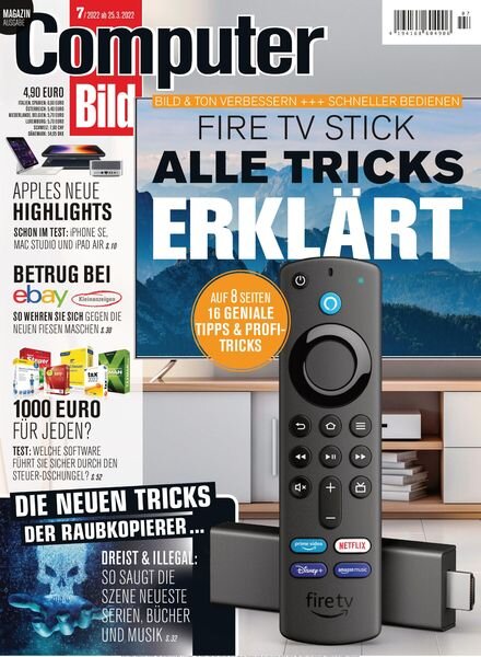 Computer Bild Germany – 25 Marz 2022 Cover