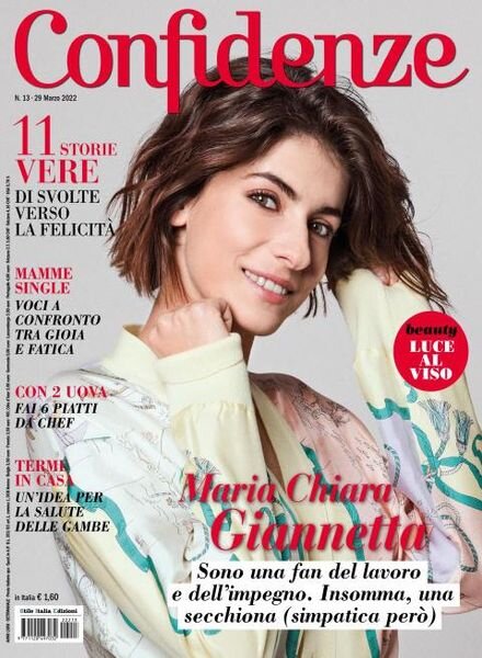 Confidenze – 29 marzo 2022 Cover
