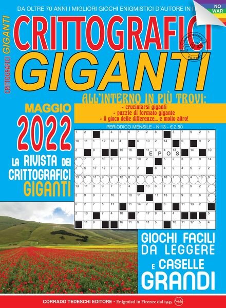 Crittografici Giganti – maggio 2022 Cover