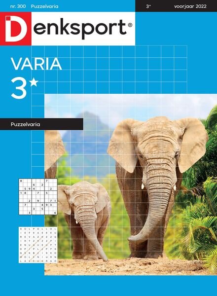 Denksport Varia 3 Puzzelvaria – 14 april 2022 Cover