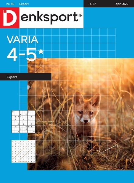 Denksport Varia expert 4-5 – 31 maart 2022 Cover