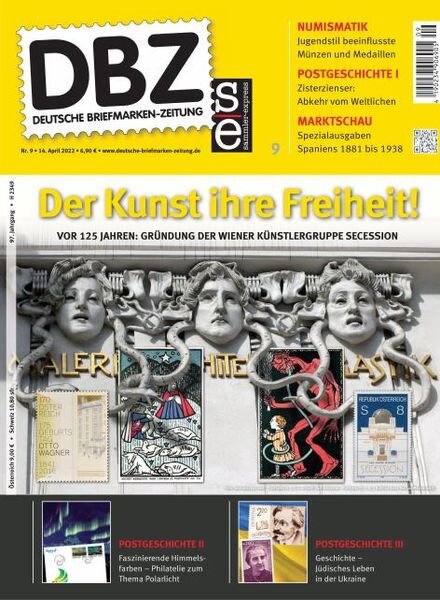 Deutsche Briefmarken-Zeitung – 14 April 2022 Cover